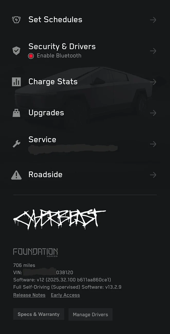 Tesla Cybertruck Software Update 2025.32.8 Screenshot_20250930_201835_Tesla