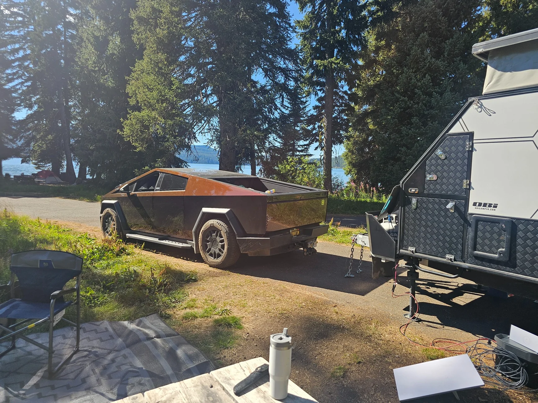 Tesla Cybertruck 9,000 km Family Road Trip from Toronto to Banff and back in the Cybertruck | FSD, Camping & Mountain Adventures 20250821_161649