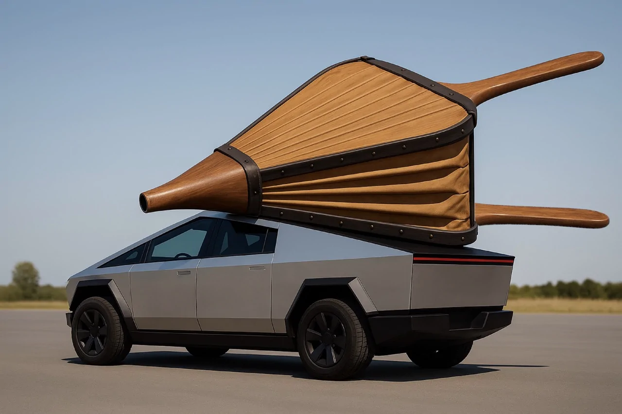 Tesla Cybertruck Tesla patents inflatable aerodynamic bed airbag to improve Cybertruck towing range Screenshot 2025-10-01 at 1.26.30 PM Larg