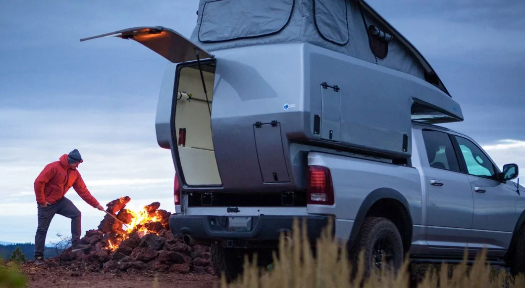 Tesla Cybertruck Tesla patents inflatable aerodynamic bed airbag to improve Cybertruck towing range earth