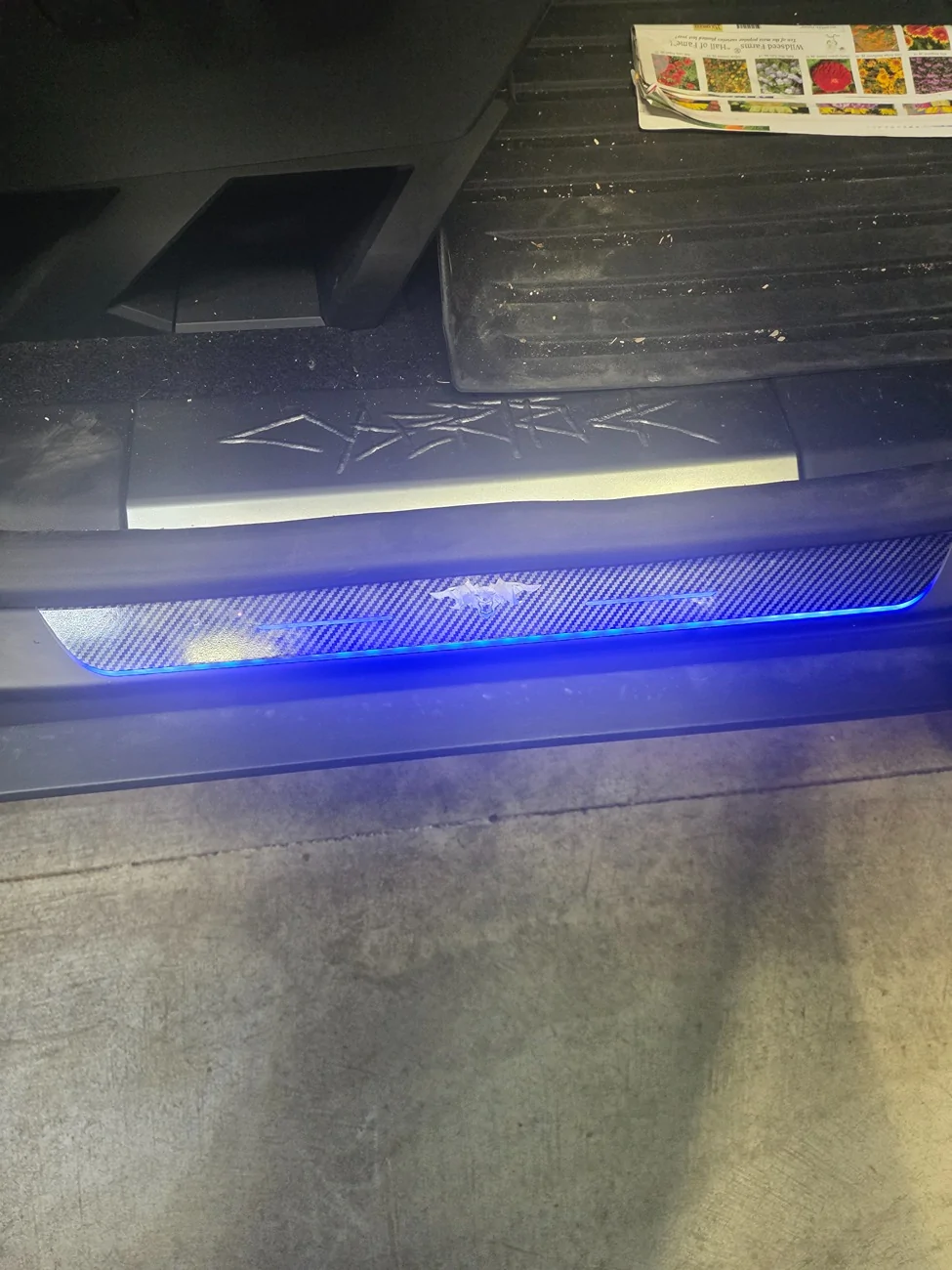 Tesla Cybertruck Evbase sill lights - credit where credit is due 17594569836577002399392257458098