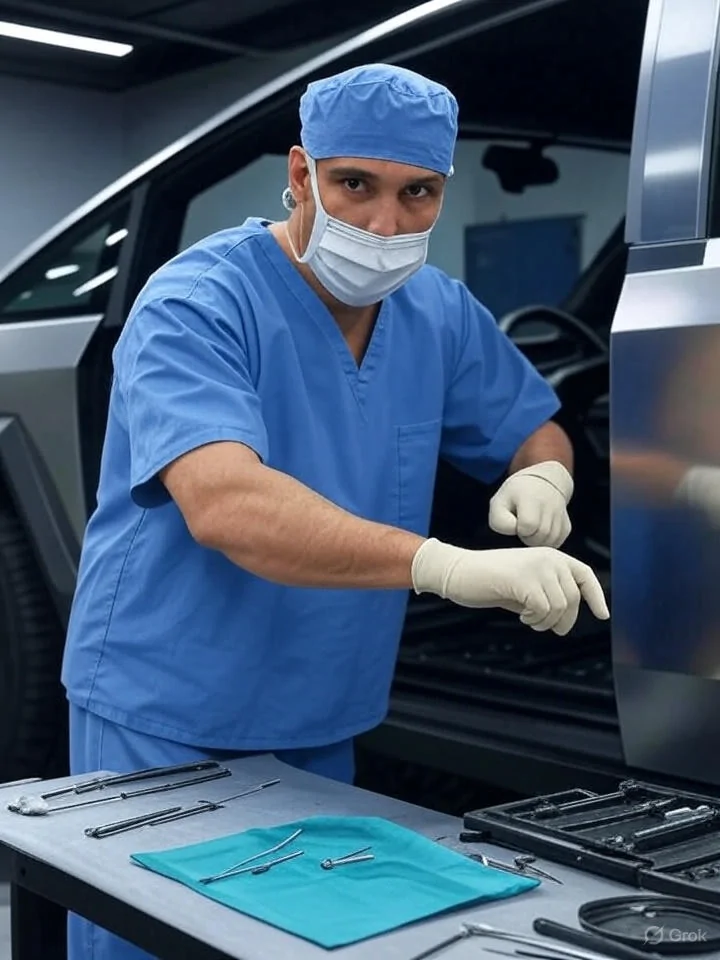 Tesla Cybertruck Anyone else holding off on the Cantrail recall? grok_image_kr7k4r