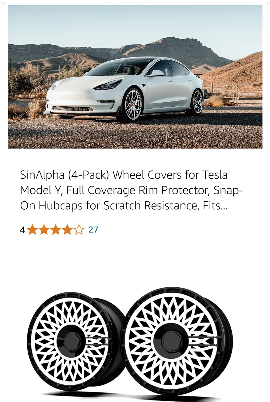 Tesla Cybertruck Anyone try these Hubcaps? - I like the look. IMG_6293