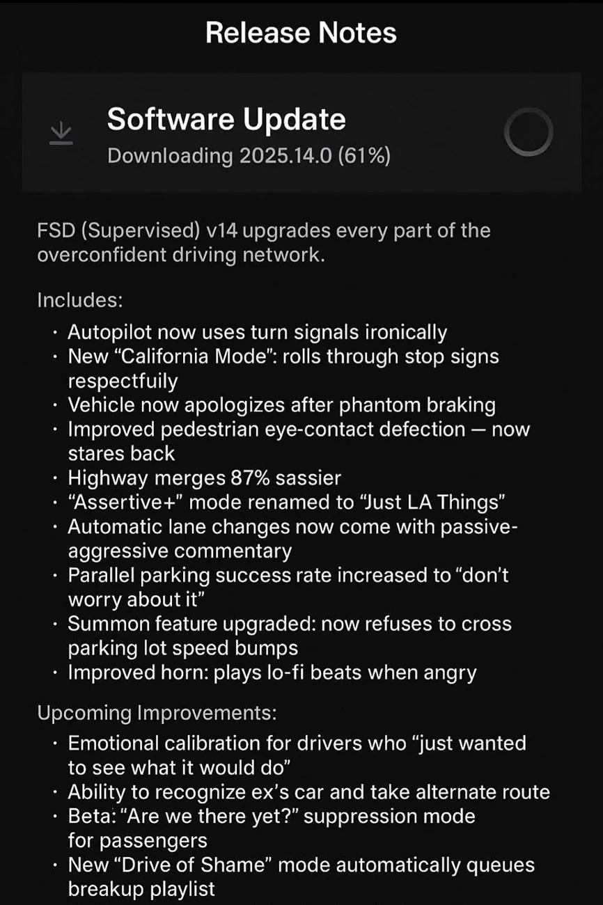 Tesla Cybertruck FSD 14 release begins tomorrow October 6 (confirmed by Musk) 1000017635