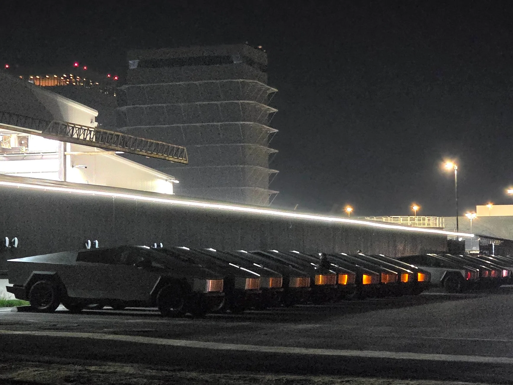 Tesla Cybertruck Starbase aka CyberTruck City now... Fleet of Cybetrucks to replace all gas work trucks G2oKhElbIAA2G-h