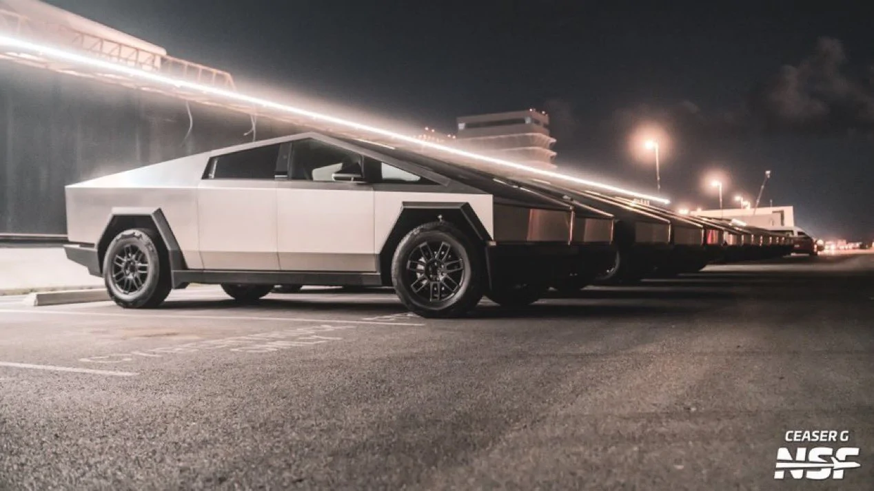 Tesla Cybertruck Starbase aka CyberTruck City now... Fleet of Cybetrucks to replace all gas work trucks G2oMlJZbIAApvn5
