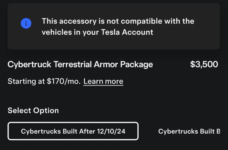 Tesla Cybertruck OEM Tesla Rock Sliders + Body Armor Skidplate (Cybertruck Terrestrial Armor Package) Released AISelect_20251008_223309_Tesla