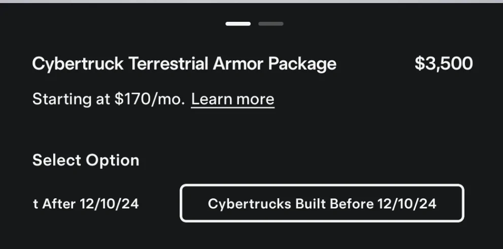 Tesla Cybertruck OEM Tesla Rock Sliders + Body Armor Skidplate (Cybertruck Terrestrial Armor Package) Released AISelect_20251008_223325_Tesla
