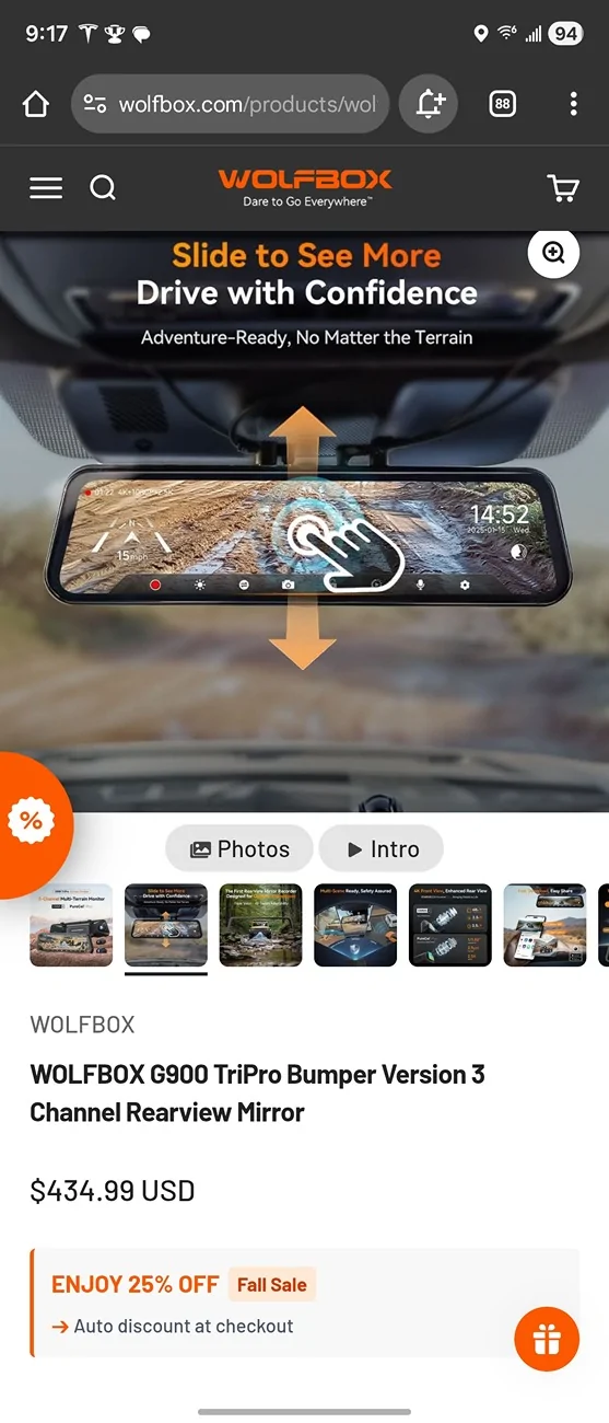 Tesla Cybertruck Hansshow V2 (2.5 / 3) Upgraded Media Rearview Mirror Install Article and Video Screenshot_20251009_091747_Chrom