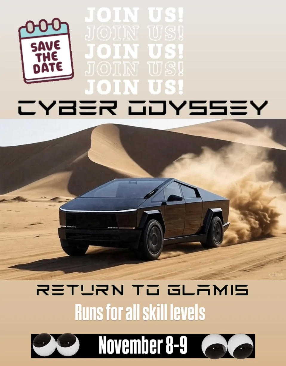 Tesla Cybertruck Event announcement: Glamis IMG_9923