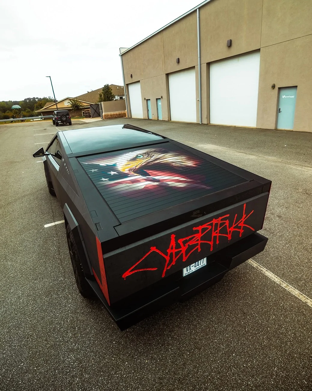 Tesla Cybertruck She’s wrapped! (Custom graphics design wrap) {filename}