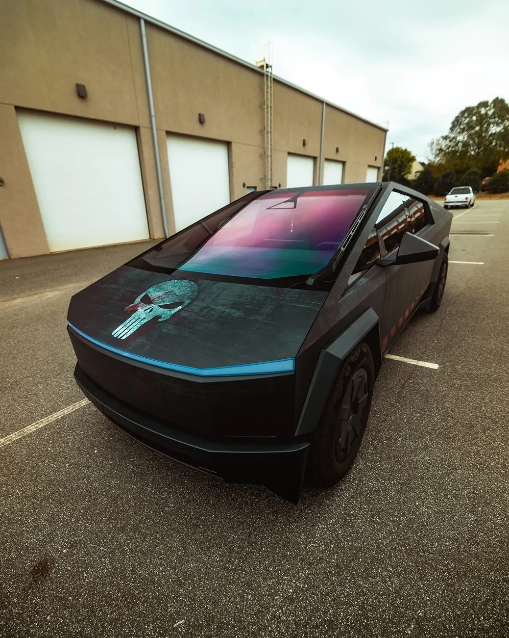 Tesla Cybertruck She’s wrapped! (Custom graphics design wrap) {filename}