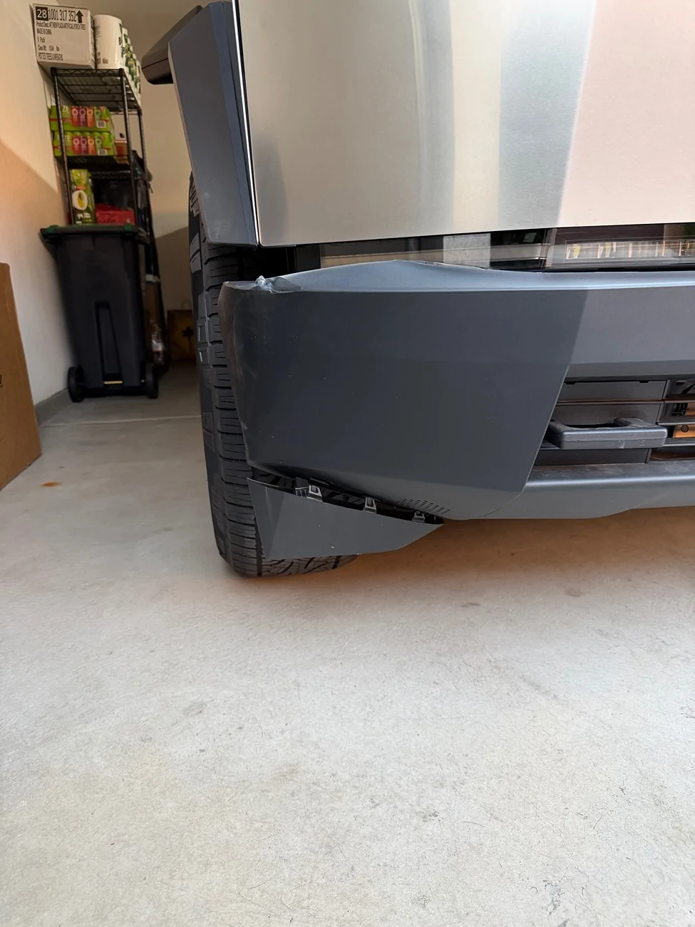 Tesla Cybertruck Bumper replacement, should I pay out pocket or use Tesla insurance? IMG_7116