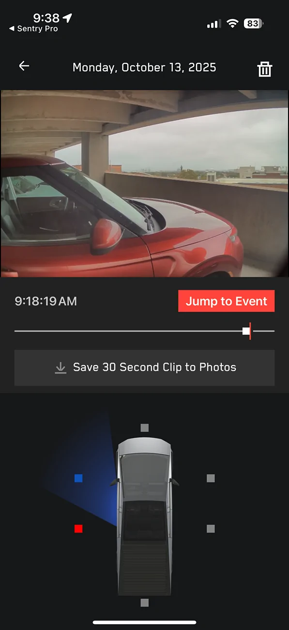 Tesla Cybertruck B-Pillar Recording (Sentry Mode and Dashcam) finally here for Cybertruck in latest update IMG_0881