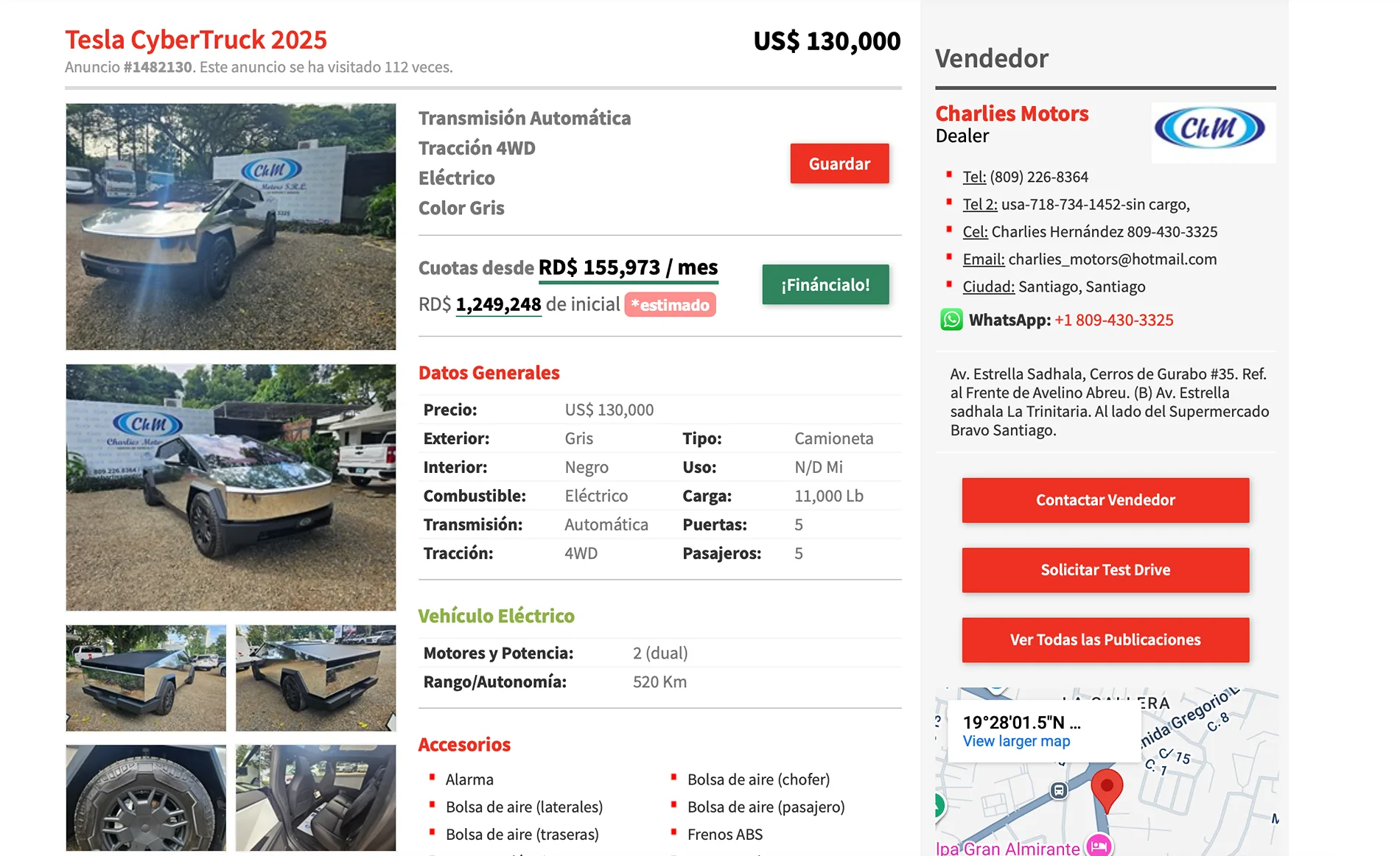 Tesla Cybertruck A look at current Cybertruck prices outside the US Screenshot 2025-10-13 at 2.59.10 PM