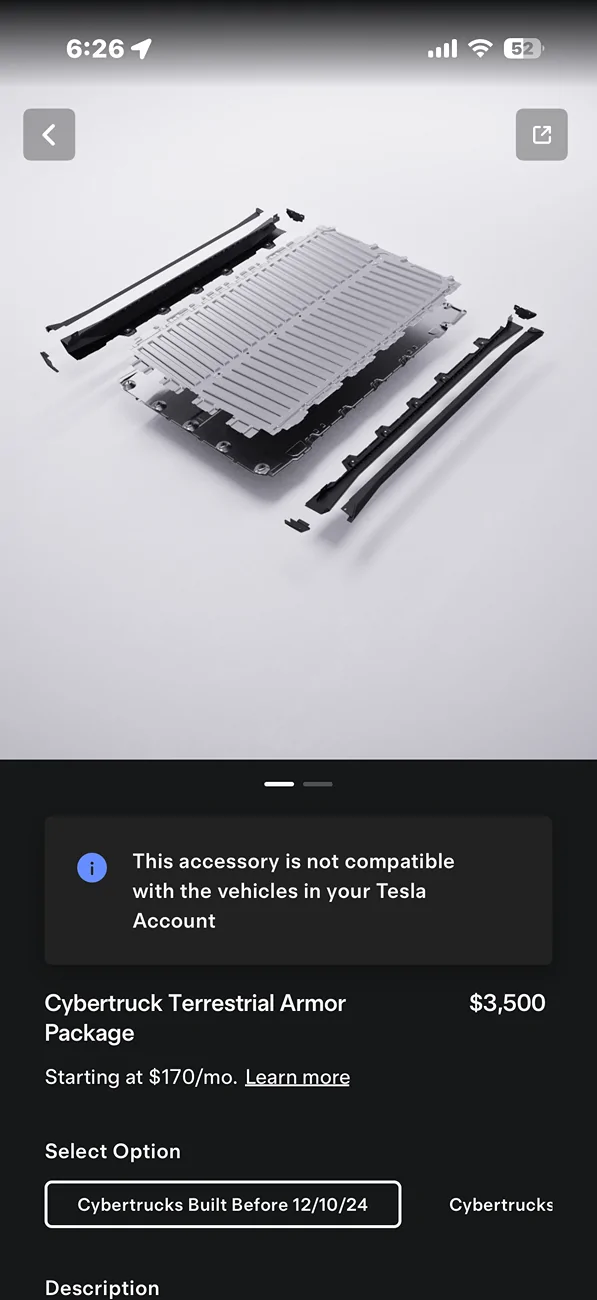 Tesla Cybertruck OEM Tesla Rock Sliders + Body Armor Skidplate (Cybertruck Terrestrial Armor Package) Released IMG_0112