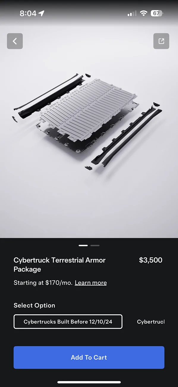 Tesla Cybertruck OEM Tesla Rock Sliders + Body Armor Skidplate (Cybertruck Terrestrial Armor Package) Released IMG_0916