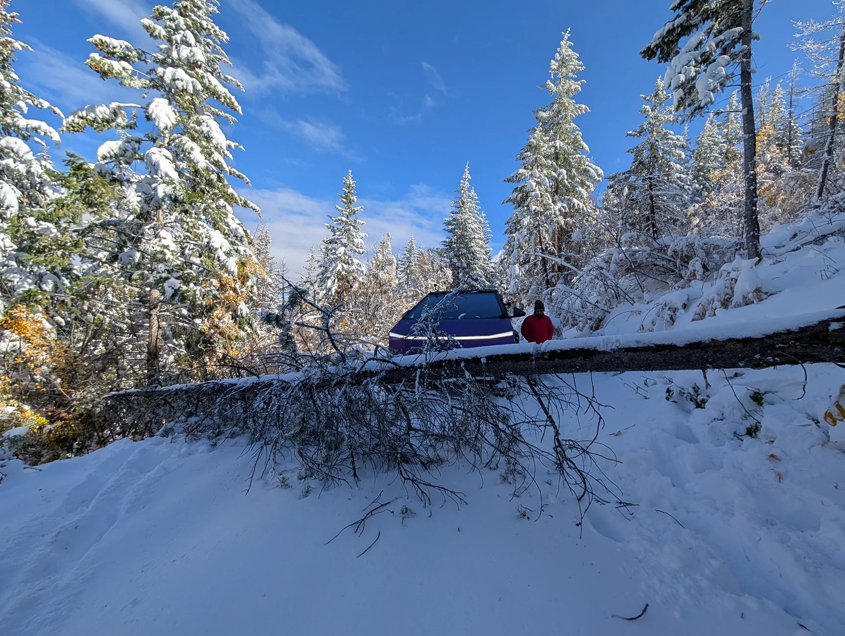 Tesla Cybertruck Cybertruck Adventure Log: Trying to Be the First (documented?) EV Through the WA-BDR PXL_20251013_202742252