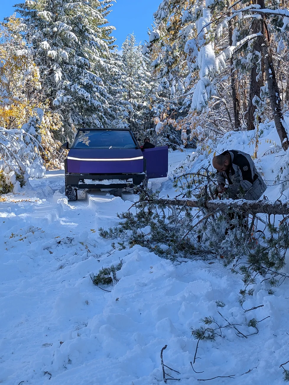Tesla Cybertruck Cybertruck Adventure Log: Trying to Be the First (documented?) EV Through the WA-BDR PXL_20251013_210426150