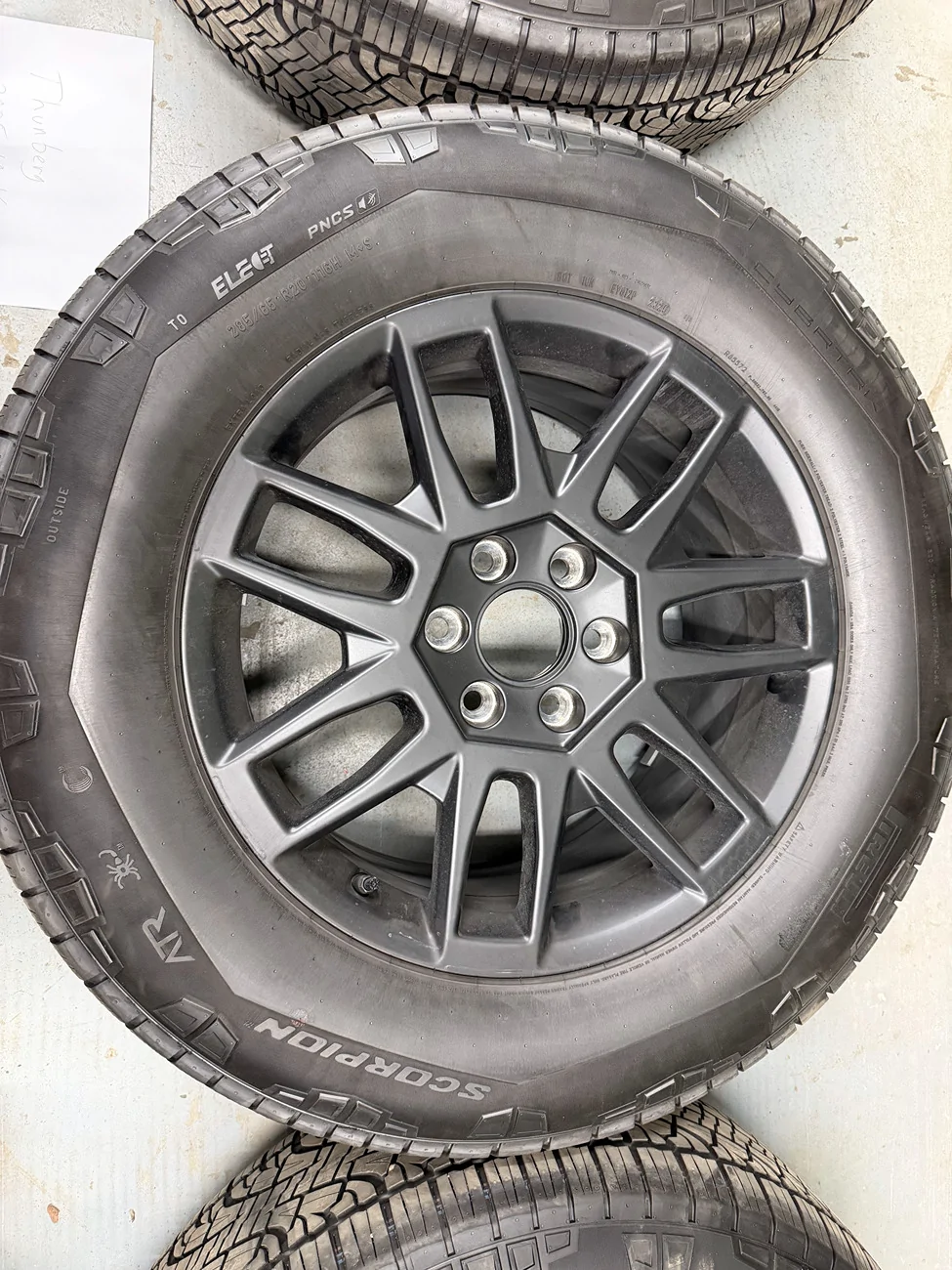 Tesla Cybertruck FS 300 mile Core wheels, tires, covers + TPMS IMG_7861
