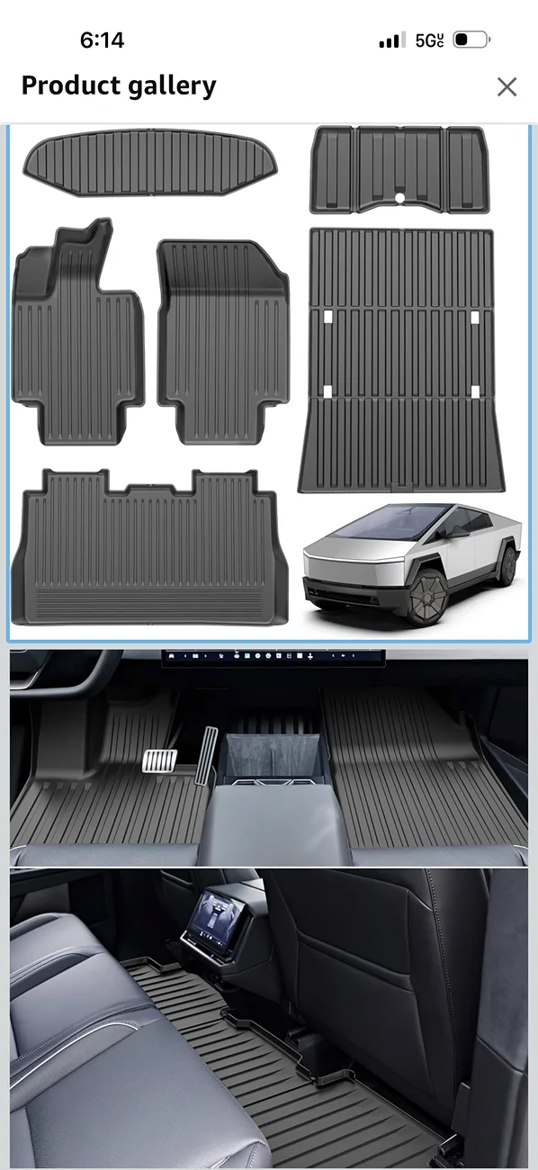 Tesla Cybertruck Free Cybertruck Rubber Floor Mats IMG_5450