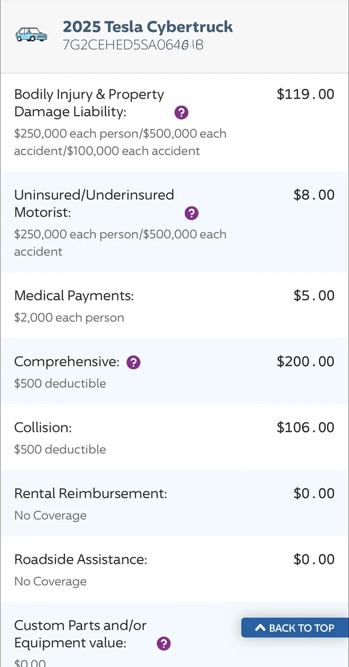 Tesla Cybertruck Insurance rejected Cybertruck coverage (post for awareness). Which insurance company do you use? IMG_0504