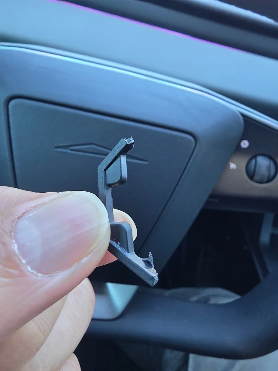 Tesla Cybertruck After Tesla repair, I found this broken part. 589367