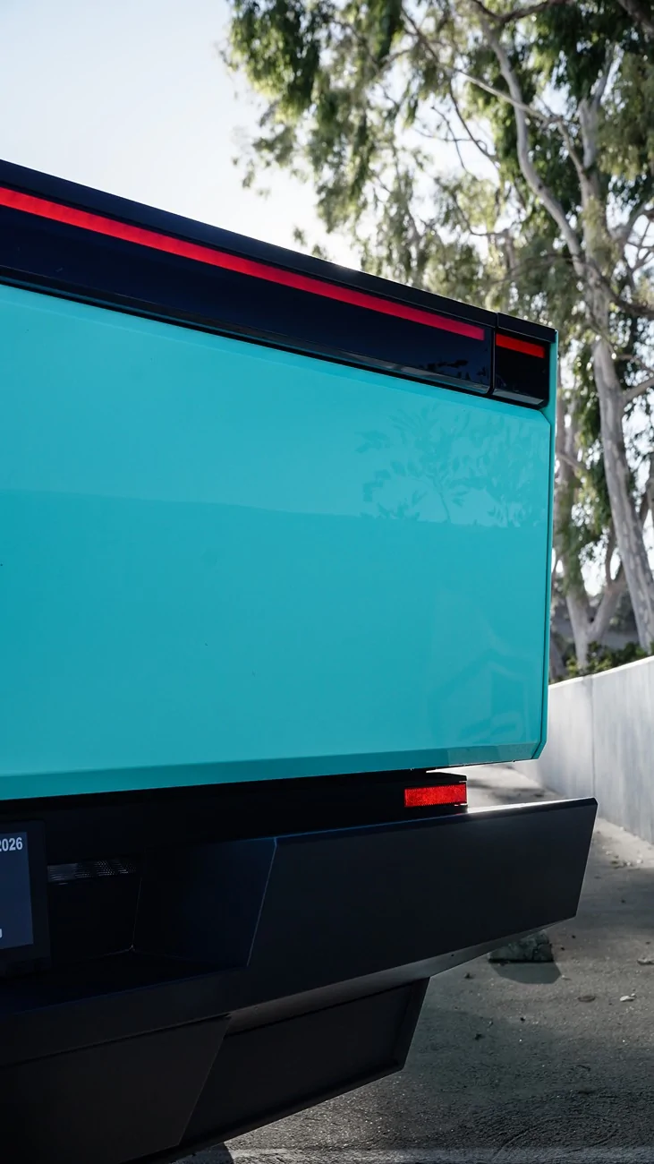 Tesla Cybertruck Pure PPF Teal Topaz Wrap Cybertruck by Diamond Auto Salon cyber 8