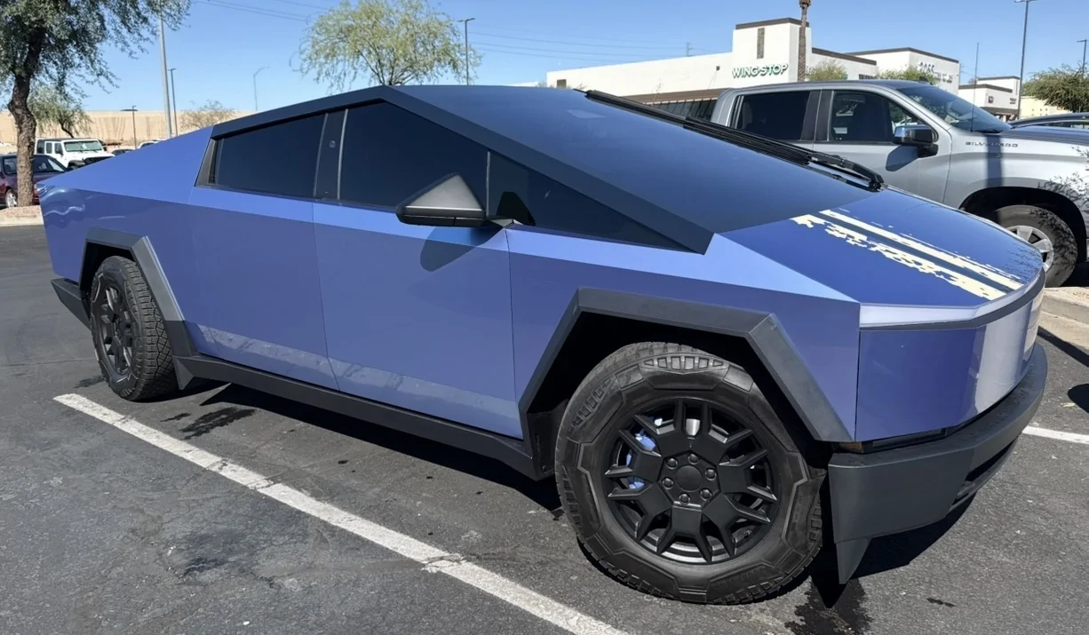 Tesla Cybertruck TRON mode…I freaking love it! IMG_6714