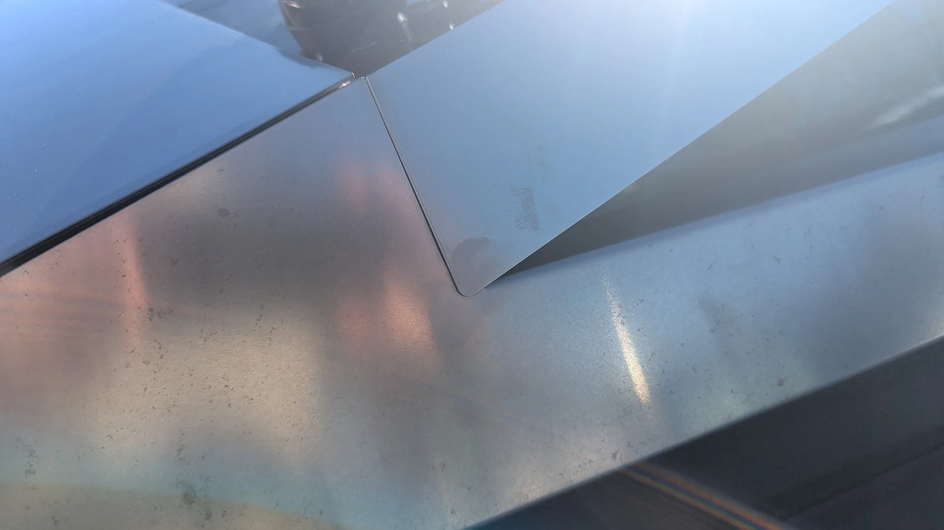Tesla Cybertruck Loose rear passenger-side quarter panel replacement PXL_20251022_153803366