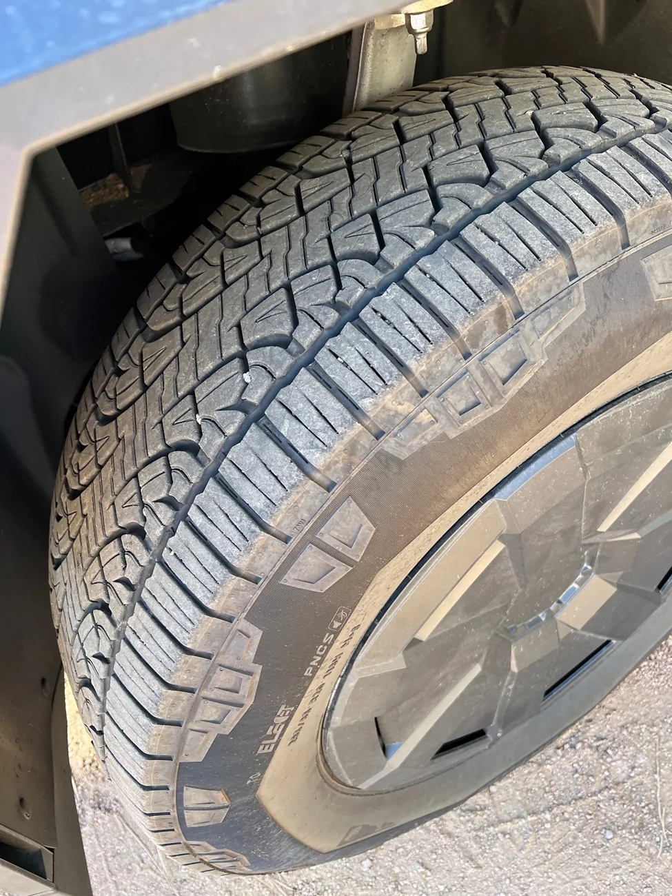 Tesla Cybertruck Epic Fail! - Cyberbeast - Tires shot at 6251 miles!!! IMG_2916