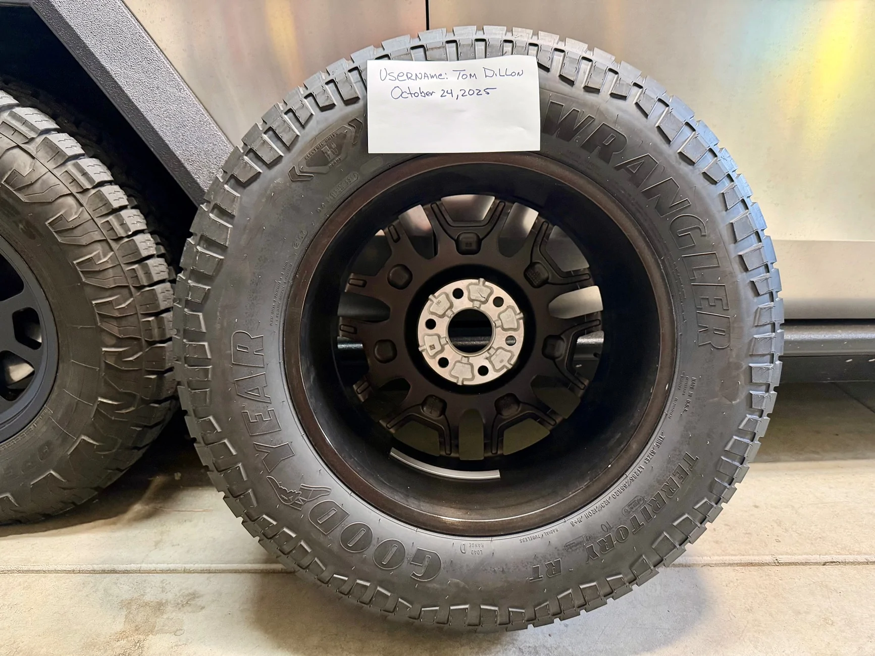 Tesla Cybertruck Cybertruck spare tire - $500 IMG_0111