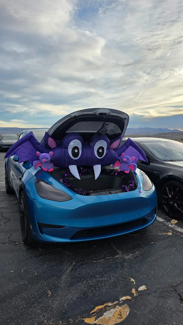 Tesla Cybertruck Tesla Utah Halloween fun 👻🎃🤖 {filename}
