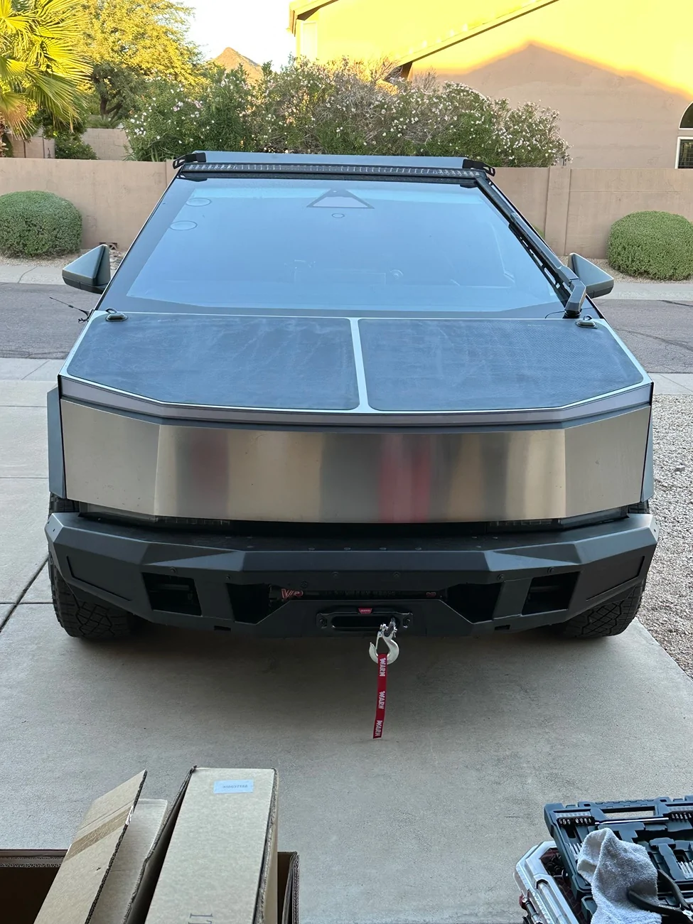 CybertruckCo Solar Frunk, Urander Rack 2.0, Unplugged