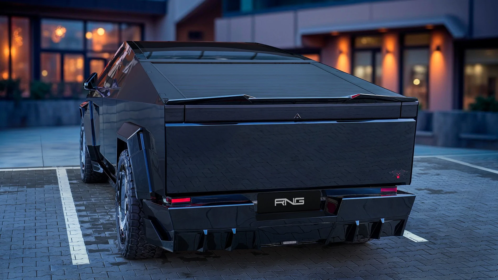 Tesla Cybertruck Gloss black body kit for Cybertruck by Renegade Design DSC06502-v1