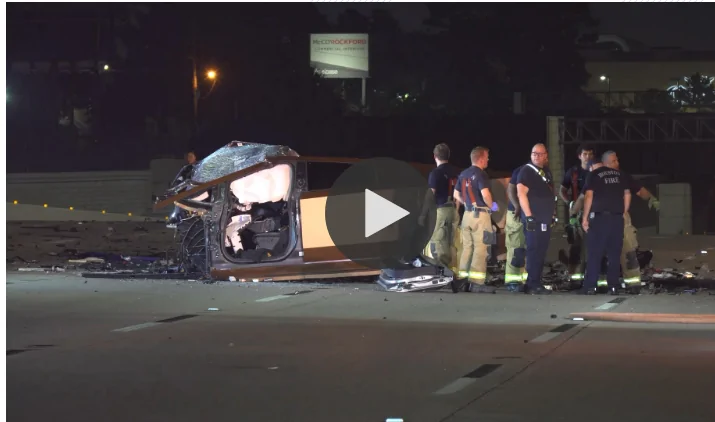 Tesla Cybertruck Cybertruck hit head on in wrong-way crash on I-10 Houston. Both drivers killed 1761658386931-0
