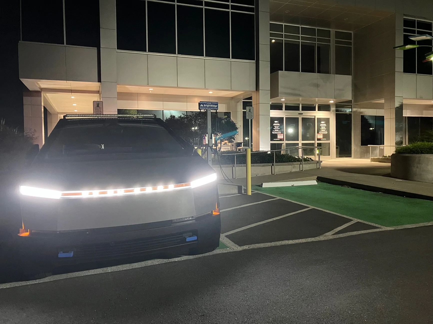 Tesla Cybertruck My DRL light bar wrap by Cyberswag (letters cutouts) IMG_4284