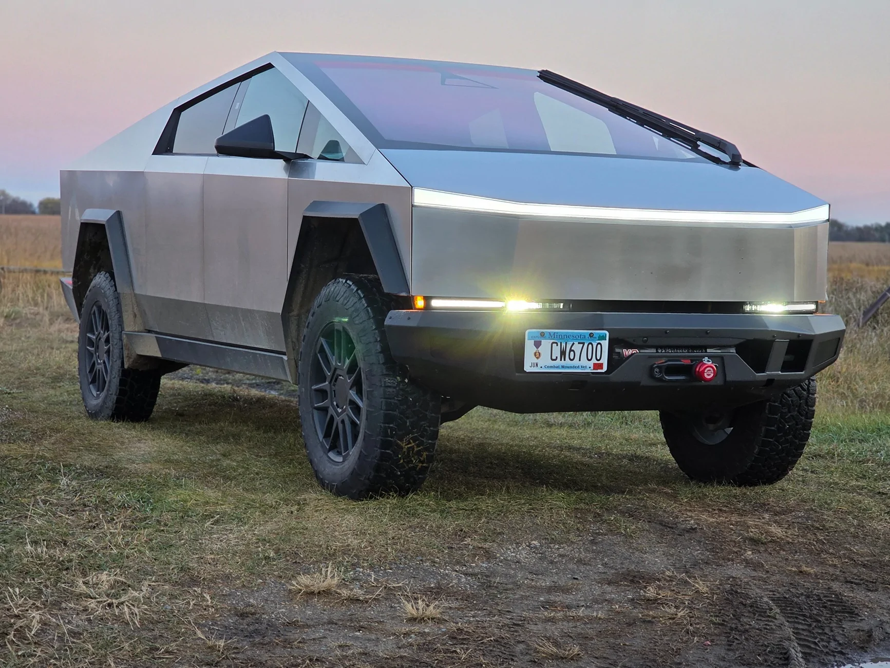 Tesla Cybertruck Introducing T Sportline CTX Extreme Duty Front Bumper with Integrated Winch (High-Output) & Lighting 436
