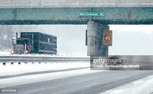 Tesla Cybertruck FSD V14 pushed to some early access Cybertrucks (over weekend of 11/1) e-maine-turnpike-where-the-speed-limit-was-reduced