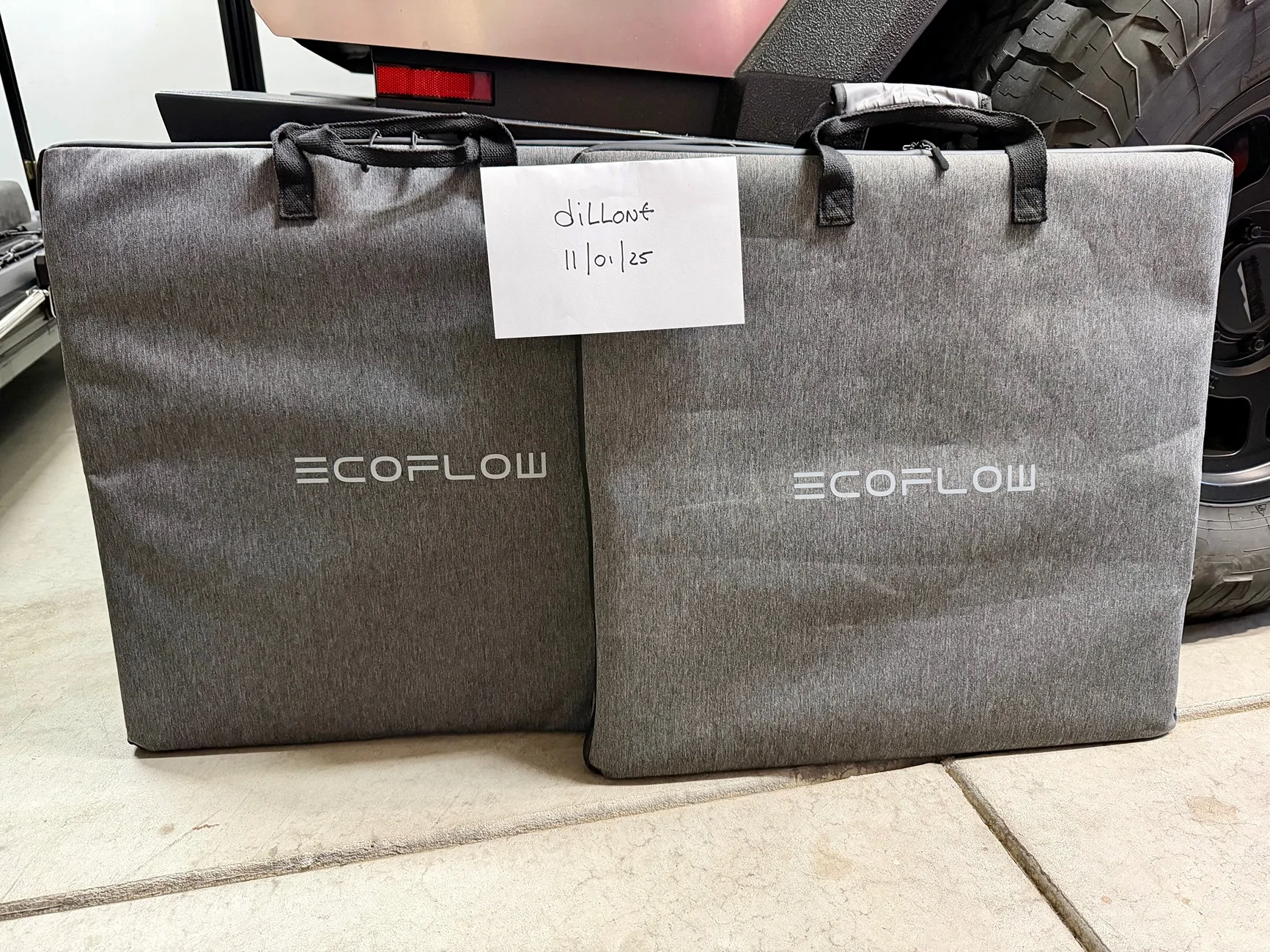 Tesla Cybertruck Ecoflow 220W Portable Solar Panel - price updated IMG_0127