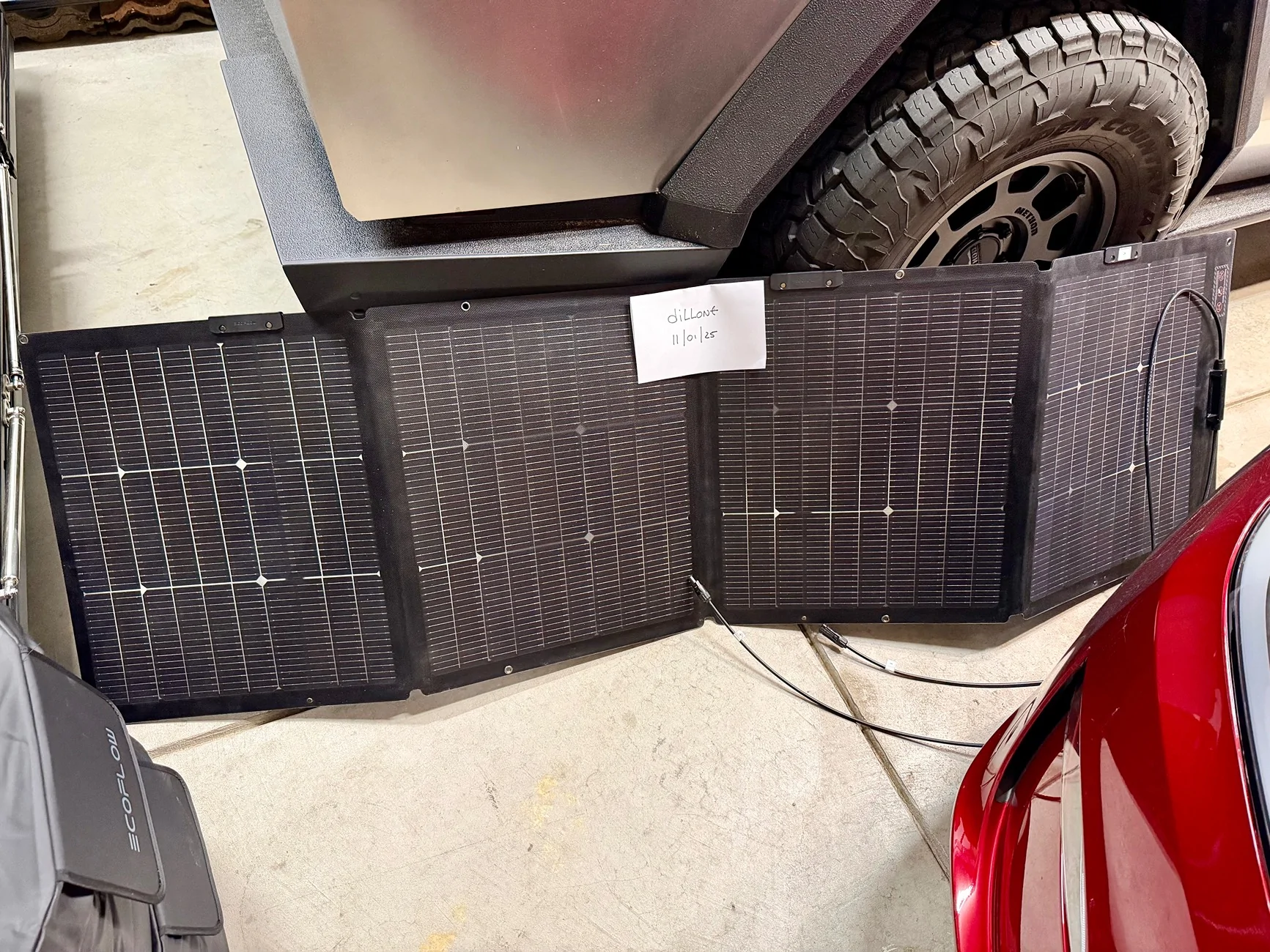 Tesla Cybertruck Ecoflow 220W Portable Solar Panel - price updated IMG_0128