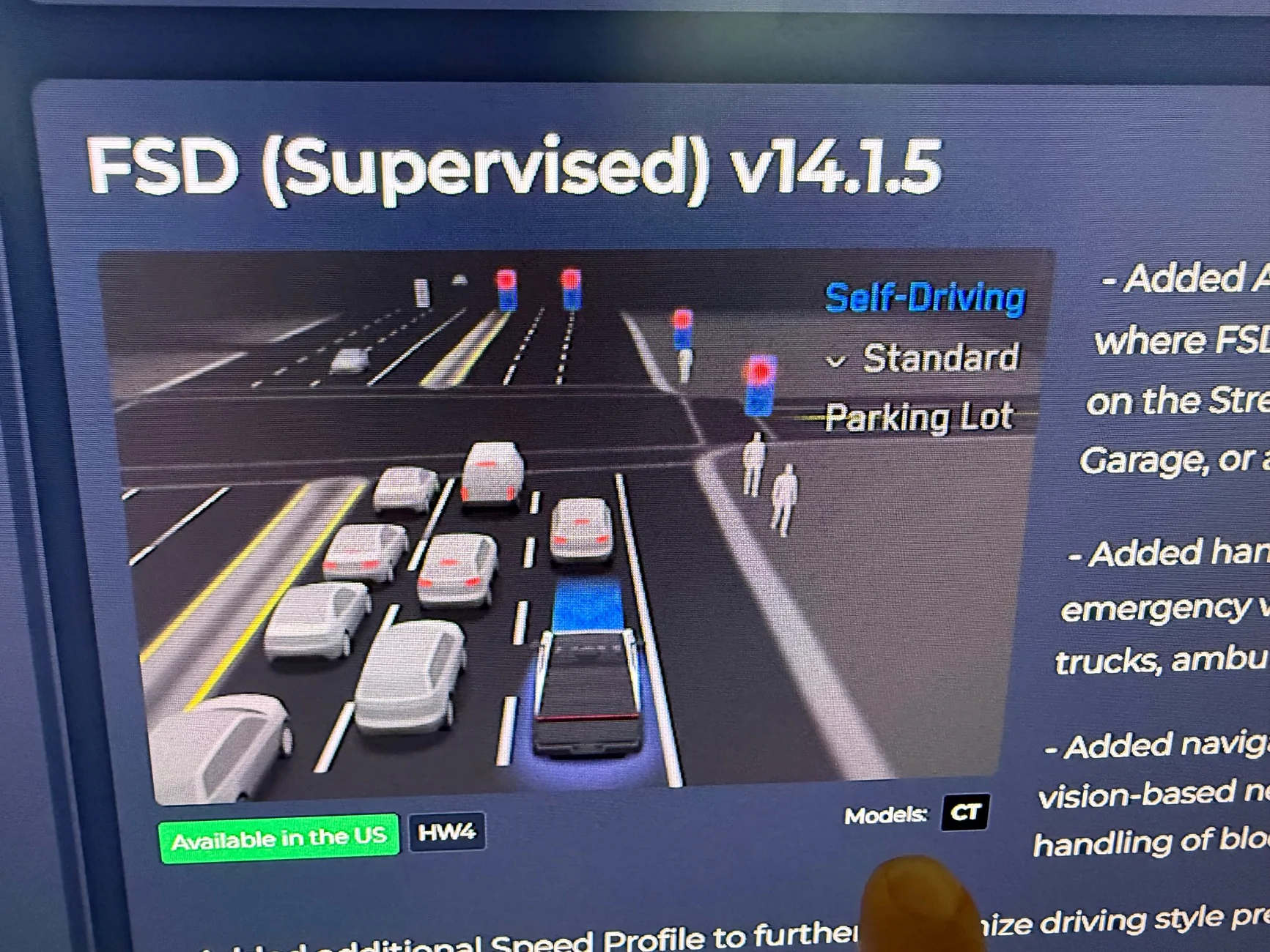 Tesla Cybertruck FSD V14 (v14.1.5) for CYBERTRUCK! See 2025.38.8.5 Update Release Notes IMG_0173