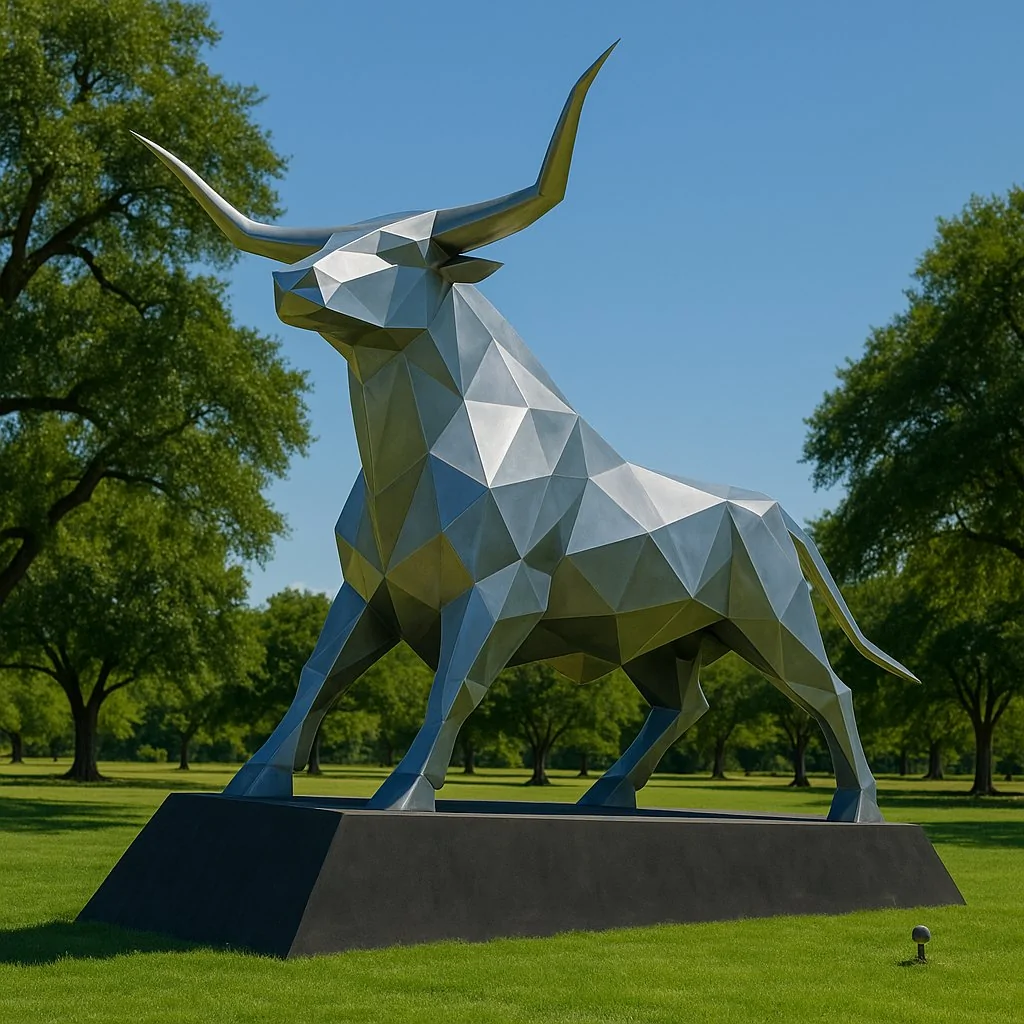 Tesla Cybertruck California Cybear / Cyberbear statue installed at Tesla Engineering HQ in Palo Alto G49xypTXAAAQZ6n