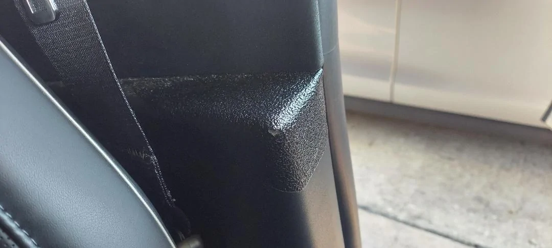 Tesla Cybertruck Interior B Pillar starting to peel thumbnail