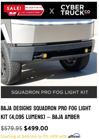 Tesla Cybertruck Are any of you guys with 2025's running a roof mounted light bar? Screenshot 2025-11-05 at 12.17.52 PM
