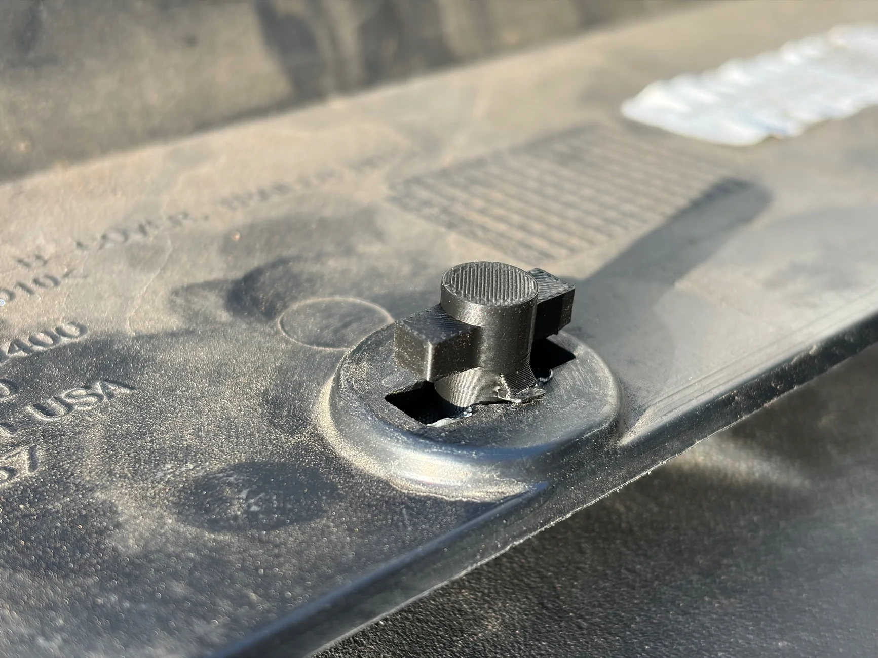 Tesla Cybertruck Little tool to make it easier to remove Trailer Hitch Cover (3D Print) IMG_6217