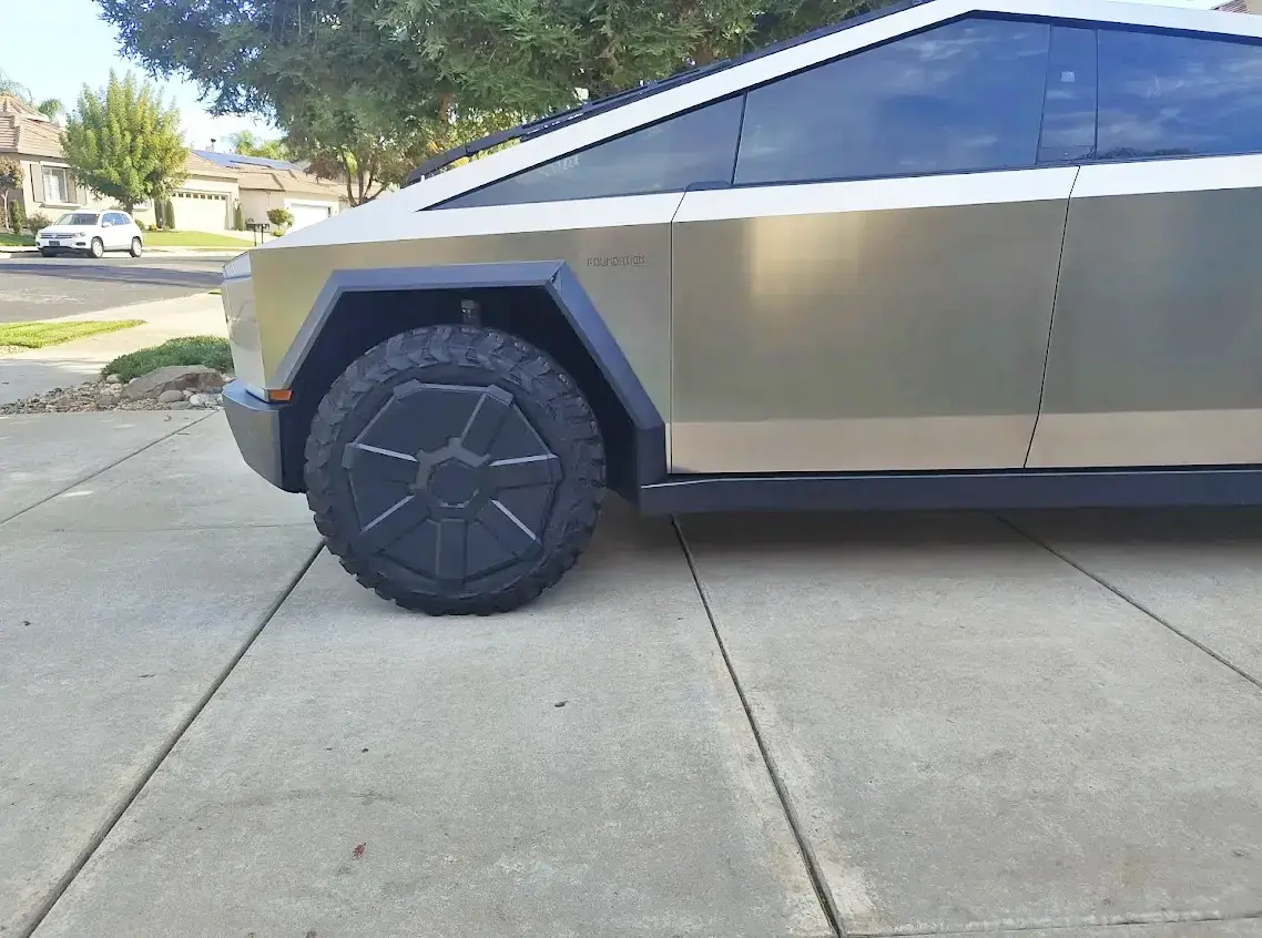 Tesla Cybertruck Cyberbeast on Gladiator X Comp M/T Tires + Diffuser Erase 108185-67e388794786ea53055a9a160d43cbd5