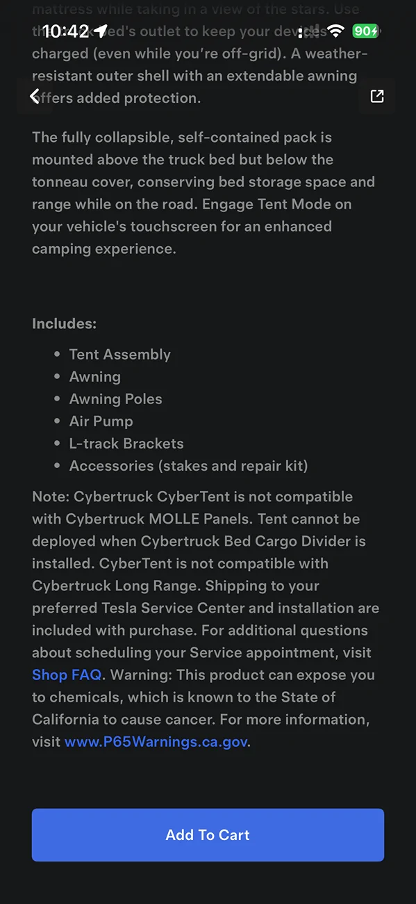 Tesla Cybertruck Cybertruck Tent compatible with factory Molle panels? IMG_0800