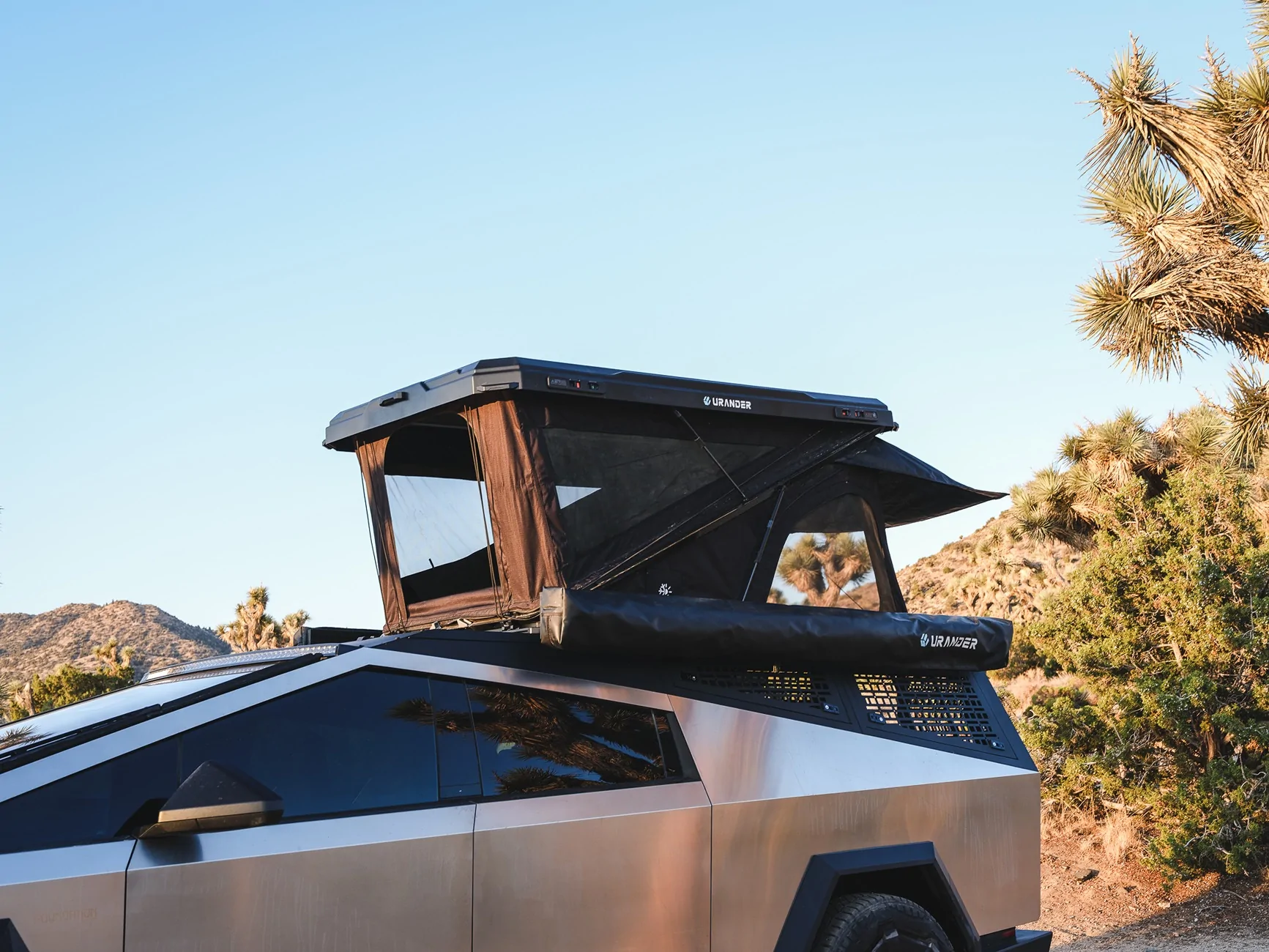 Tesla Cybertruck Joshua Tree Adventure with the Cybertruck – Overlanding Setup, CyberTent Mode, and LED-Lit Awning (Urander) DSCF4160