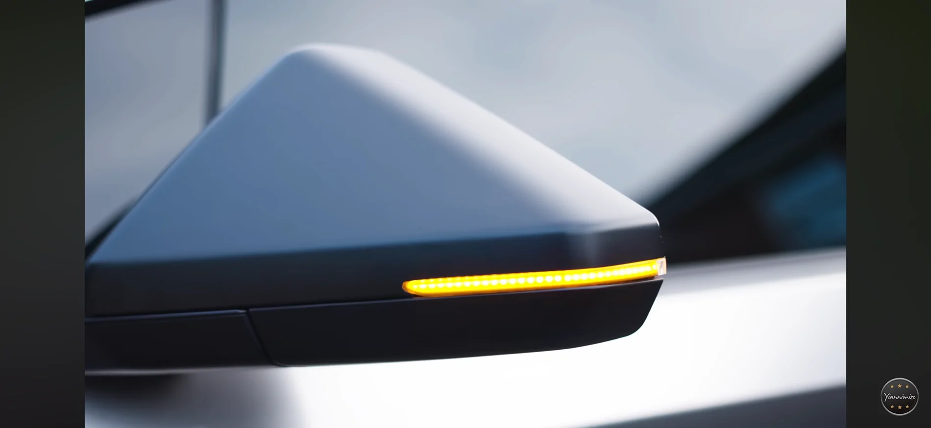 Tesla Cybertruck Side Mirror Turn Signals Addition IMG_2190